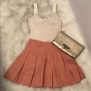 BCBG peach color skirt size XS